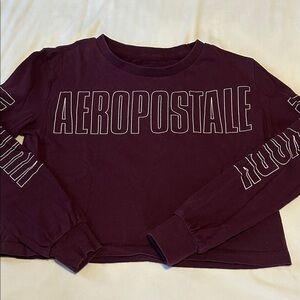 Aeropostale Maroon Graphic Long Sleeve